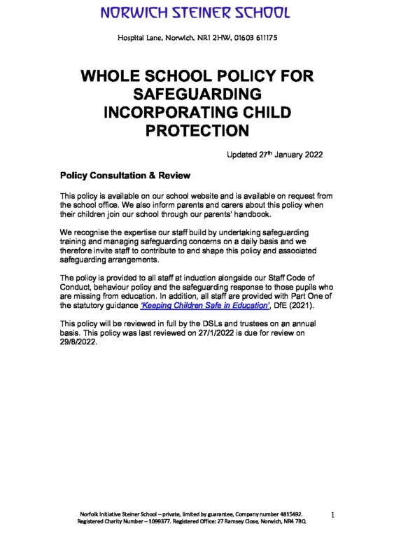 Safeguarding And Child Protection Policy - Web Version 27 Jan 2022 ...